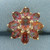 Mystic Topaz Flower Ring in 10K Yellow Gold