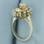 Vintage Diamond Target Ring in 14K White and 14K Yellow Gold