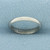 Ladies Half Dome Wedding Band ring in 14k White Gold