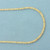 24 Inch Byzantine Link Chain Necklace in 14k Yellow Gold