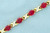 Ruby and Diamond Tennis Bracelet in 10k Yellow Gold