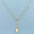 Teardrop Drop Dangle Rope Necklace in 14k Yellow Gold