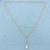 Teardrop Drop Dangle Rope Necklace in 14k Yellow Gold