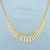 Italian Cleopatra Fringe Style Bismark Necklace in 14k Yellow Gold