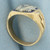 Vintage Diamond Masonic Ring in 14k Yellow Gold