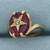 Vintage Eastern Star Masonic Ring in 10k Yellow Gold