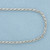18 Inch Italian Rope Link Chain Necklace in 14k White Gold