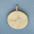 Sand Dollar Pendant in 14k Yellow Gold
