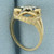 Diamond Masonic Eastern Star Ring in 10k Yellow Gold