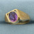 Amethyst Statement Ring in 10k Yellow Gold