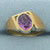 Amethyst Statement Ring in 10k Yellow Gold