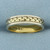 Geometric Two-Tone Band Ring in 14k Yellow and White Gold