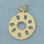 Cut Out Sun Charm or Pendant in 14k Yellow Gold