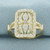 Filigree Diamond Ring in 14k Yellow Gold