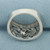 Flower Design Diamond Ring in 10k White Gold