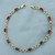 Ruby and Diamond Heart Link Bracelet in 10k Yellow Gold