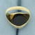 Mens Antique Onyx Ring in 14K Yellow Gold