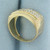 CZ Textured Finish Ring in 10K Yellow Gold