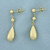Teardrop Dangle Earrings in 14K Yellow Gold