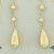 Teardrop Dangle Earrings in 14K Yellow Gold