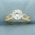 CZ Engagement Ring in 10K Yellow Gold