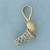 Basketball and Hoop Mechanical Pendant in 14k Yellow and White Gold