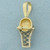 Basketball and Hoop Mechanical Pendant in 14k Yellow and White Gold