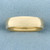 Mens Half Dome High Polish Wedding Band Ring in 14k Yellow Gold