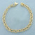 Triple Loop Charm Bracelet in 14k Yellow Gold