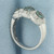 Spinel and Diamond Ring in 14k White Gold