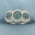 Spinel and Diamond Ring in 14k White Gold