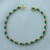Emerald and Diamond Tennis Bracelet in 14k Yellow Gold