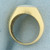 Designer Artlinea Italian Mother of Pearl Ring in 18k Yellow Gold