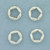 Pandora Elegant Embrace Spacer Beads Set of 4 in Sterling Silver