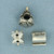 Pandora Bead Charms Set of 3 in Sterling Silver