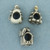Pandora Christmas Charm Beads Set of 3 in Sterling Silver