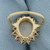 Opal and Ruby Halo Ring in 14k Yellow Gold