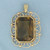 Vintage 30ct Smoky Topaz Pendant in 14k Yellow Gold