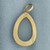 Blue Druzy Quartz Pendant in 14k Yellow Gold