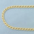 21 Inch Italian Fancy Curb Link Chain Necklace in 14k Yellow Gold