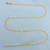 21 Inch Italian Curb Link Bar Chain in 14k Yellow Gold