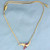 Italian Made Ruby and Diamond Necklace in 14K Yellow Gold