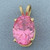 Morganite Pendant in 14k Yellow Gold
