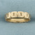 Antique Engraved Band Ring in 14k Yellow Gold