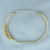Sapphire And Diamond Bangle Bracelet in 14K Yellow Gold