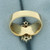 Emerald And Diamond Ring in 14K Yellow Gold