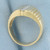 Mens Vertical Diamond Line Ring in 14k Yellow Gold