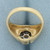 Diamond Target Flower Ring in 14k Yellow Gold
