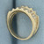 White Sapphire Band Ring in 10k Yellow Gold