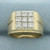 Mens Diamond Ring in 14k Yellow Gold